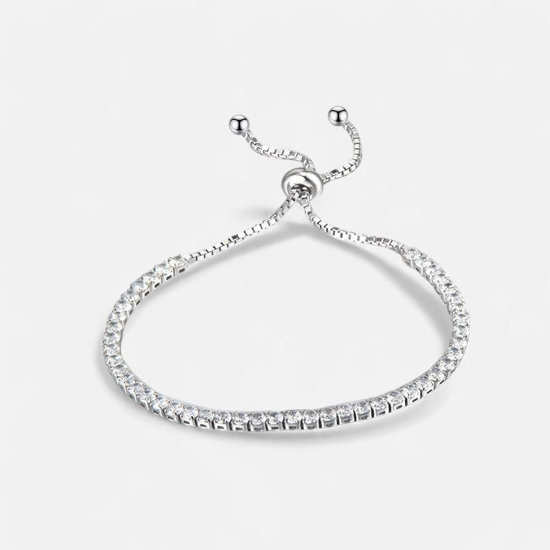 Sterling Silver Elegant Tennis Bracelet - Dolce Vincita
