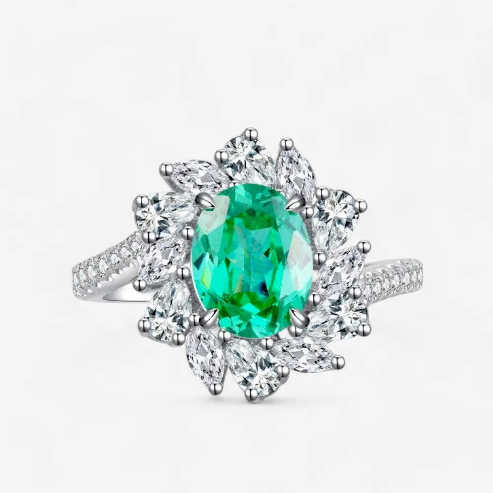 Sterling Silver Radiant Bloom Ring - Dolce Vincita