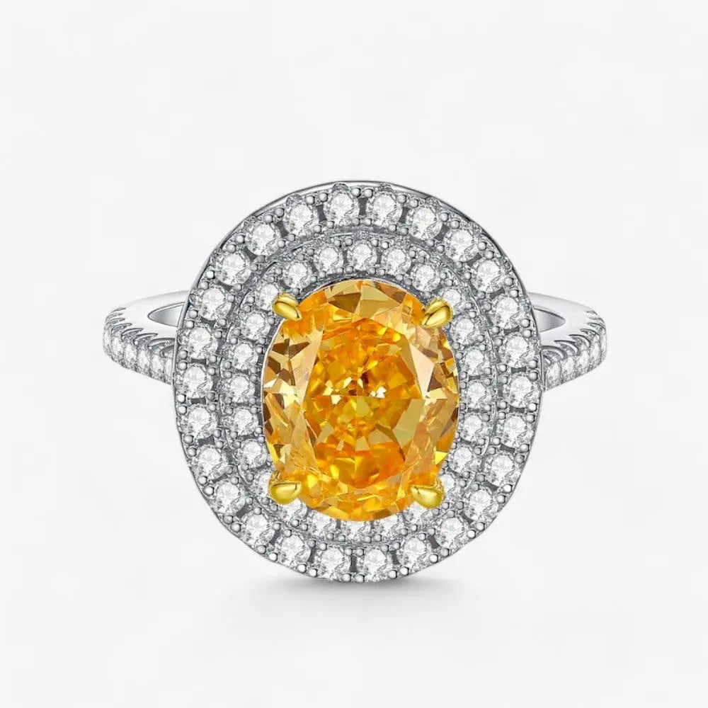 Sterling Silver Radiant Daylight Ring - Dolce Vincita