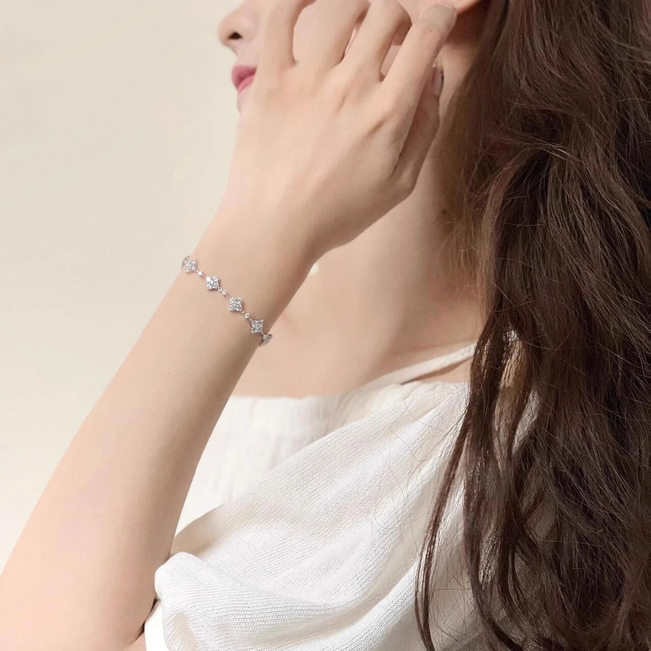 Sterling Silver Starry Elegance Bracelet - Dolce Vincita