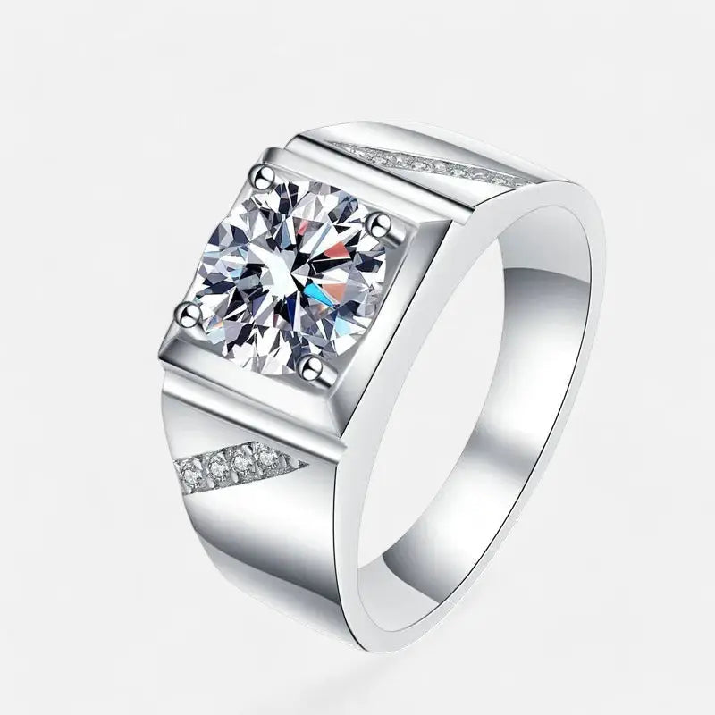Sterling Silver Bold Signet Ring - Dolce Vincita