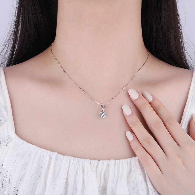 Sterling Silver Celeste Heart Pendant Necklace - Open Jewellery