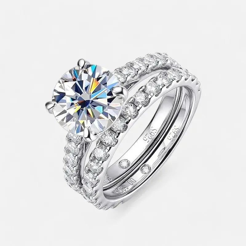 Sterling Silver Classic Bridal Set - Dolce Vincita