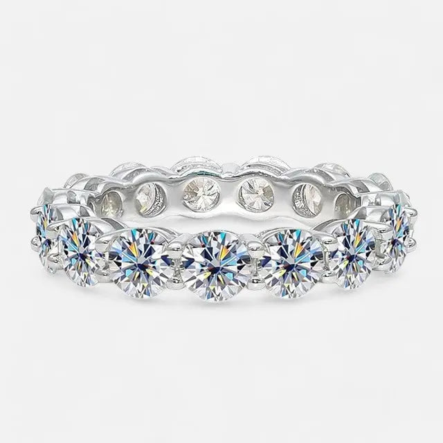Sterling Silver Eternity Sparkle Band - Dolce Vincita