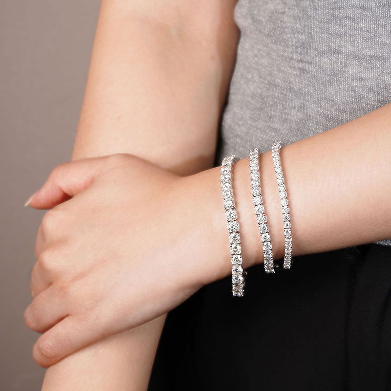 Sterling Silver Radiance Tennis Bracelet - Dolce Vincita