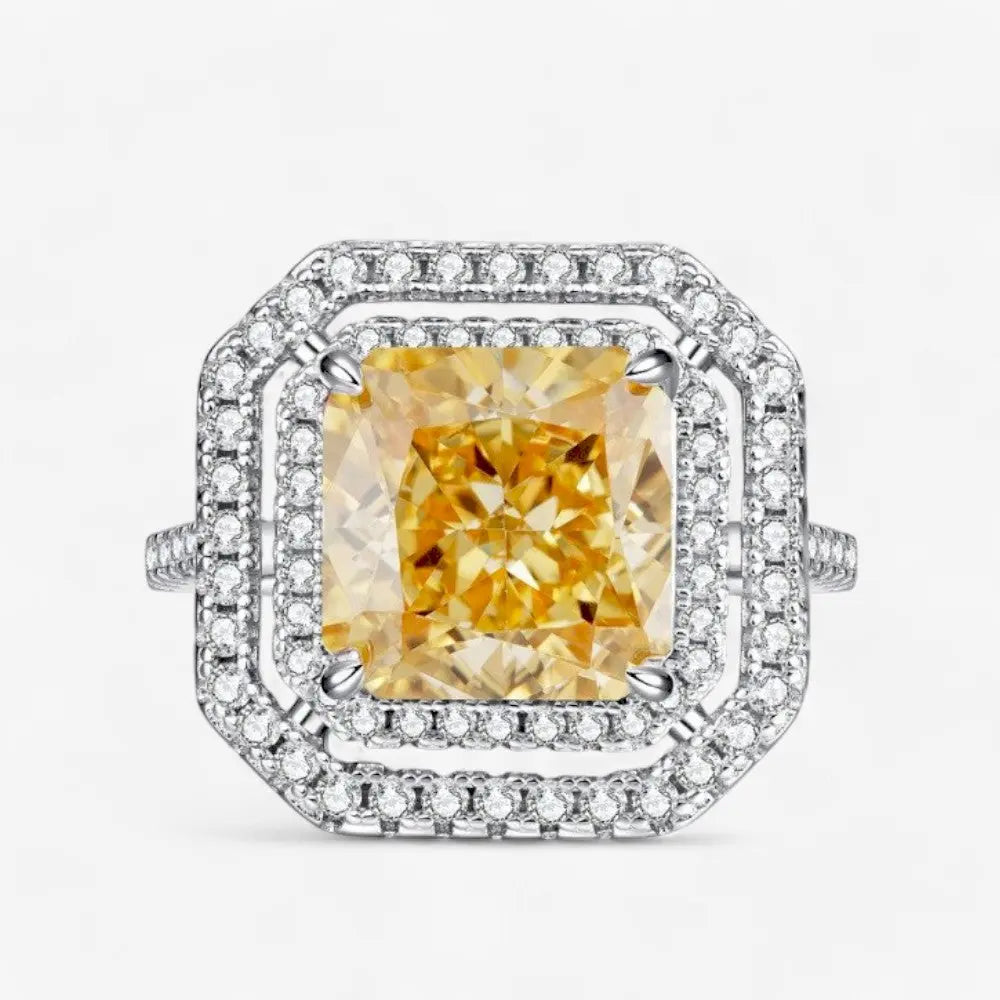 Sterling Silver Solar Glow Ring - Dolce Vincita