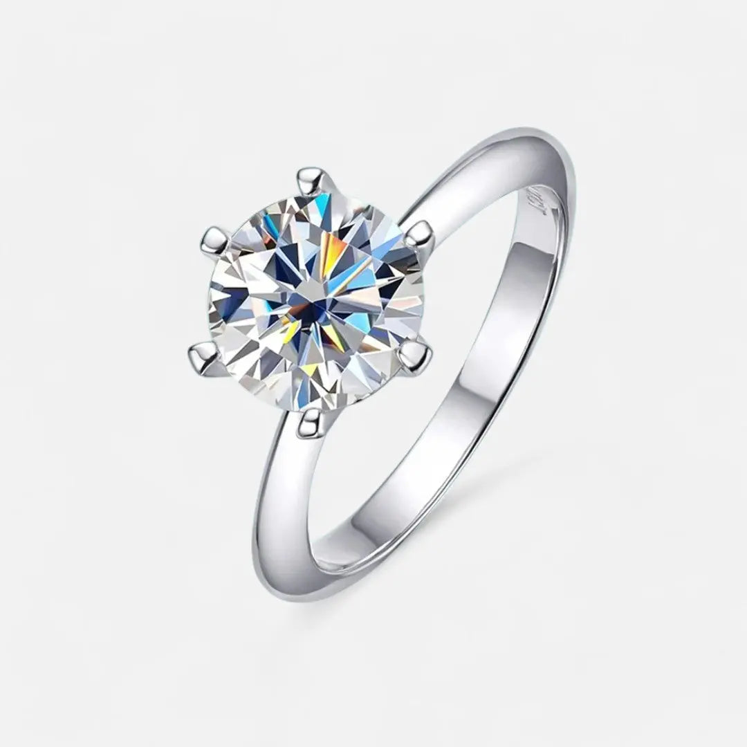 Sterling Silver Solara Solitaire Ring - Dolce Vincita
