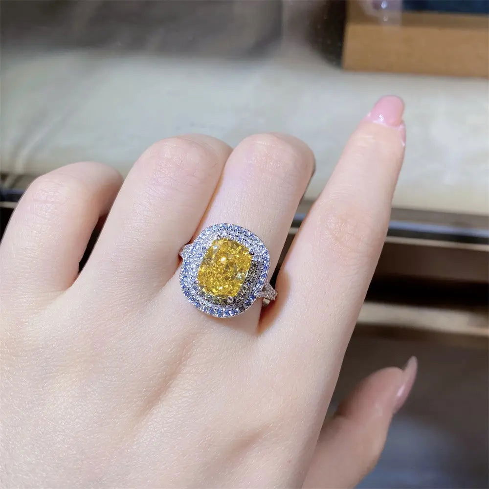 Sterling Silver Sunlit Radiance Ring - Dolce Vincita