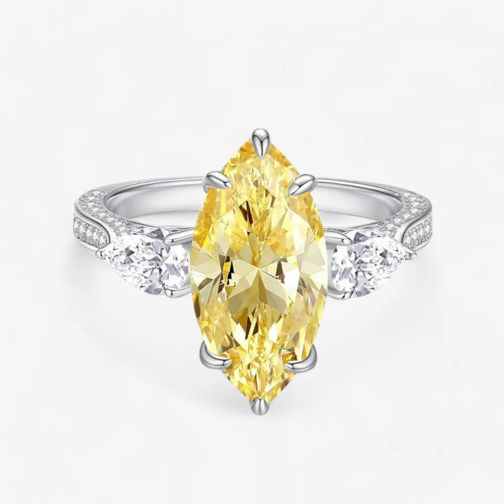 Sterling Silver Sunlit Sparkle Ring - Dolce Vincita